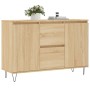 Aparador de madera de ingeniería roble Sonoma 104x35x70 cm de vidaXL, Aparadores - Ref: Foro24-827207, Precio: 92,37 €, Descu...
