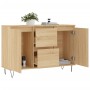 Aparador de madera de ingeniería roble Sonoma 104x35x70 cm de vidaXL, Aparadores - Ref: Foro24-827207, Precio: 92,37 €, Descu...