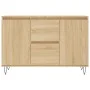 Aparador de madera de ingeniería roble Sonoma 104x35x70 cm de vidaXL, Aparadores - Ref: Foro24-827207, Precio: 91,04 €, Descu...