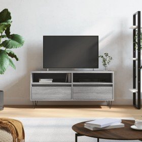 Mueble de TV madera contrachapada gris Sonoma 100x34,5x44,5 cm en Muebles TV | Comprar online en Foru.es