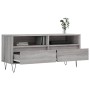Mueble de TV madera contrachapada gris Sonoma 100x34,5x44,5 cm en Muebles TV | Comprar online en Foru.es