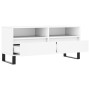 Mueble para TV madera contrachapada blanco 100x34,5x44,5 cm en Muebles TV | Comprar online en Foru.es