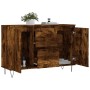 Aparador de madera de ingeniería roble ahumado 104x35x70 cm de vidaXL, Aparadores - Ref: Foro24-827209, Precio: 86,38 €, Desc...