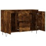 Aparador de madera de ingeniería roble ahumado 104x35x70 cm de vidaXL, Aparadores - Ref: Foro24-827209, Precio: 86,38 €, Desc...