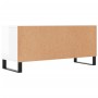 Mueble de TV madera contrachapada blanco brillo 100x34,5x44,5cm en Muebles TV | Comprar online en Foru.es