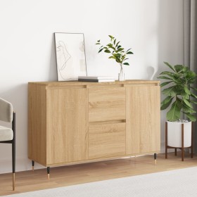 Aparador de madera de ingeniería roble Sonoma 104x35x70 cm de vidaXL, Aparadores - Ref: Foro24-827199, Precio: 101,94 €, Desc...