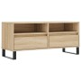 Mueble de TV madera contrachapada roble Sonoma 100x34,5x44,5 cm en Muebles TV | Comprar online en Foru.es