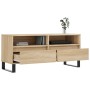 Mueble de TV madera contrachapada roble Sonoma 100x34,5x44,5 cm en Muebles TV | Comprar online en Foru.es