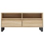 Mueble de TV madera contrachapada roble Sonoma 100x34,5x44,5 cm en Muebles TV | Comprar online en Foru.es