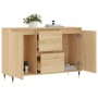 Aparador de madera de ingeniería roble Sonoma 104x35x70 cm de vidaXL, Aparadores - Ref: Foro24-827199, Precio: 101,94 €, Desc...