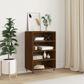 Aparador alto madera de ingeniería marrón roble 57x35x90 cm de vidaXL, Aparadores - Ref: Foro24-827227, Precio: 70,79 €, Desc...