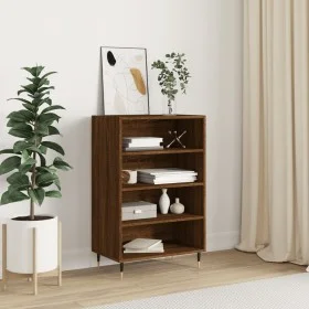 Tall brown oak veneer sideboard 57x35x90 cm by vidaXL, Sideboards - Ref: Foro24-827227, Price: 69,71 €, Discount: %