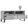 Mueble de TV madera contrachapada gris hormigón 100x34,5x44,5cm en Muebles TV | Comprar online en Foru.es