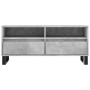 Mueble de TV madera contrachapada gris hormigón 100x34,5x44,5cm en Muebles TV | Comprar online en Foru.es