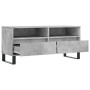 Mueble de TV madera contrachapada gris hormigón 100x34,5x44,5cm en Muebles TV | Comprar online en Foru.es
