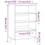 Aparador alto madera de ingeniería marrón roble 57x35x90 cm de vidaXL, Aparadores - Ref: Foro24-827227, Precio: 69,71 €, Desc...