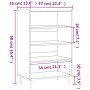 Aparador alto madera de ingeniería marrón roble 57x35x90 cm de vidaXL, Aparadores - Ref: Foro24-827227, Precio: 70,79 €, Desc...