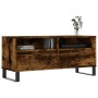 Mueble de TV madera contrachapada roble ahumado 100x34,5x44,5cm en Muebles TV | Comprar online en Foru.es