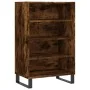 Aparador alto madera de ingeniería roble ahumado 57x35x90 cm de vidaXL, Aparadores - Ref: Foro24-827241, Precio: 75,12 €, Des...