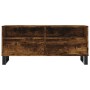 Mueble de TV madera contrachapada roble ahumado 100x34,5x44,5cm en Muebles TV | Comprar online en Foru.es