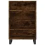 Aparador alto madera de ingeniería roble ahumado 57x35x90 cm de vidaXL, Aparadores - Ref: Foro24-827241, Precio: 75,12 €, Des...