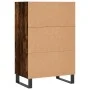 Aparador alto madera de ingeniería roble ahumado 57x35x90 cm de vidaXL, Aparadores - Ref: Foro24-827241, Precio: 75,12 €, Des...