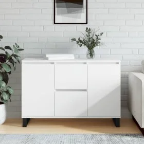 White engineered wood sideboard 104x35x70 cm by vidaXL, Sideboards - Ref: Foro24-827212, Price: 108,11 €, Discount: %