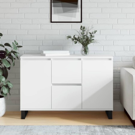 Aparador de madera de ingeniería blanco 104x35x70 cm de vidaXL, Aparadores - Ref: Foro24-827212, Precio: 105,66 €, Descuento: %