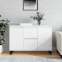 Aparador de madera de ingeniería blanco 104x35x70 cm de vidaXL, Aparadores - Ref: Foro24-827212, Precio: 105,66 €, Descuento: %