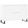 Aparador de madera de ingeniería blanco 104x35x70 cm de vidaXL, Aparadores - Ref: Foro24-827212, Precio: 105,66 €, Descuento: %