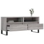 Mueble de TV madera contrachapada gris Sonoma 100x34,5x44,5 cm en Muebles TV | Comprar online en Foru.es