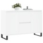 Aparador de madera de ingeniería blanco 104x35x70 cm de vidaXL, Aparadores - Ref: Foro24-827212, Precio: 105,66 €, Descuento: %