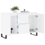 Aparador de madera de ingeniería blanco 104x35x70 cm de vidaXL, Aparadores - Ref: Foro24-827212, Precio: 105,66 €, Descuento: %