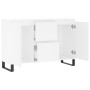 Aparador de madera de ingeniería blanco 104x35x70 cm de vidaXL, Aparadores - Ref: Foro24-827212, Precio: 105,66 €, Descuento: %