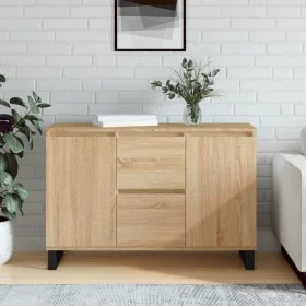 Aparador de madera de ingeniería roble Sonoma 104x35x70 cm de vidaXL, Aparadores - Ref: Foro24-827215, Precio: 102,02 €, Desc...