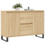Aparador de madera de ingeniería roble Sonoma 104x35x70 cm de vidaXL, Aparadores - Ref: Foro24-827215, Precio: 98,89 €, Descu...