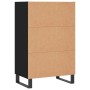 Aparador alto madera de ingeniería negro 57x35x90 cm de vidaXL, Aparadores - Ref: Foro24-827237, Precio: 63,45 €, Descuento: %