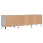 Mueble de TV madera contrachapada gris hormigón 150x30x44,5 cm en Muebles TV | Comprar online en Foru.es