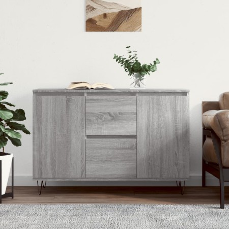Aparador de madera de ingeniería gris Sonoma 104x35x70 cm de vidaXL, Aparadores - Ref: Foro24-827210, Precio: 94,25 €, Descue...