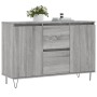 Aparador de madera de ingeniería gris Sonoma 104x35x70 cm de vidaXL, Aparadores - Ref: Foro24-827210, Precio: 94,25 €, Descue...