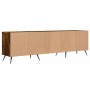 Mueble de TV madera contrachapada roble ahumado 150x30x44,5 cm en Muebles TV | Comprar online en Foru.es