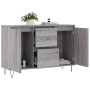 Aparador de madera de ingeniería gris Sonoma 104x35x70 cm de vidaXL, Aparadores - Ref: Foro24-827210, Precio: 94,25 €, Descue...