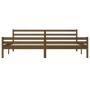 Estructura de cama madera maciza marrón miel 200x200 cm de vidaXL, Camas y somieres - Ref: Foro24-814842, Precio: 102,54 €, D...