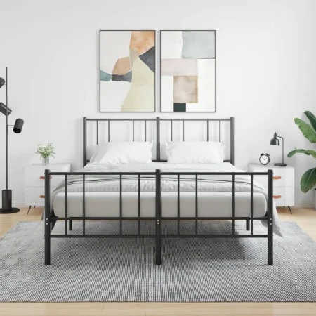 Mesita noche 2 uds madera ingeniería blanco brillo 40x35x47,5cm de vidaXL, Mesitas de noche - Ref: Foro24-827249, Precio: 61,...