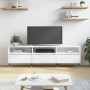 Mueble de TV madera contrachapada blanco 150x30x44,5 cm en Muebles TV | Comprar online en Foru.es