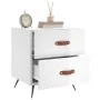 Mesita noche 2 uds madera ingeniería blanco brillo 40x35x47,5cm de vidaXL, Mesitas de noche - Ref: Foro24-827249, Precio: 61,...