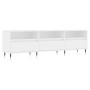 Mueble de TV madera contrachapada blanco 150x30x44,5 cm en Muebles TV | Comprar online en Foru.es