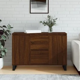 Aparador de madera de ingeniería marrón roble 104x35x70 cm de vidaXL, Aparadores - Ref: Foro24-827219, Precio: 103,35 €, Desc...