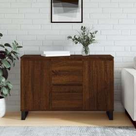 Aparador de madera de ingeniería marrón roble 104x35x70 cm de vidaXL, Aparadores - Ref: Foro24-827219, Precio: 104,33 €, Desc...