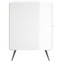 Mesita noche 2 uds madera ingeniería blanco brillo 40x35x47,5cm de vidaXL, Mesitas de noche - Ref: Foro24-827249, Precio: 61,...
